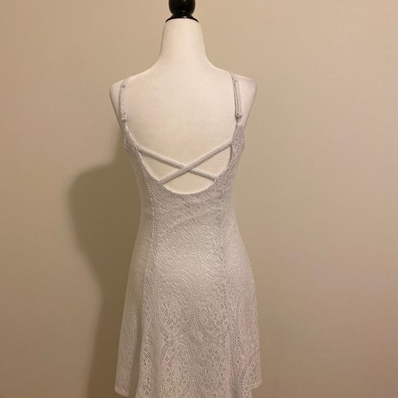 Mini White Lace Dress - Picture 5 of 5